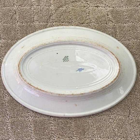 Vintage Ironstone Tray with blue pattern - Picture 4 of 6